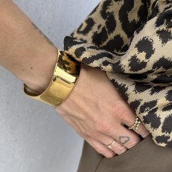 Fingerring Claire Dual - Guldbelagt vandfast 