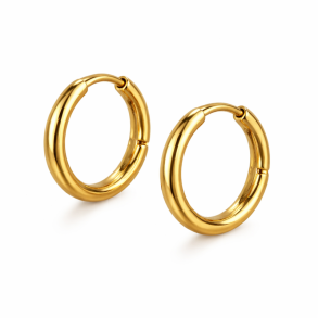 Hoop Sora Basic 12mm - Guldbelagt Vandfast 