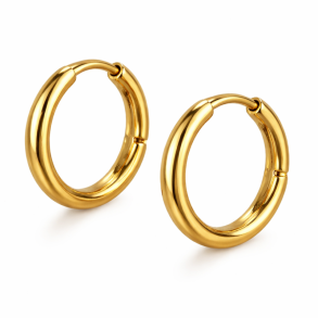 Hoop Sora Basic 15mm - Guldbelagt Vandfast 