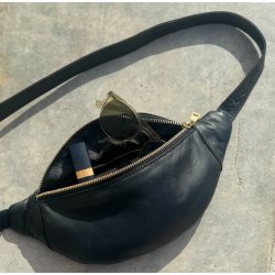 Cow bltetaske soft sort lammeskind