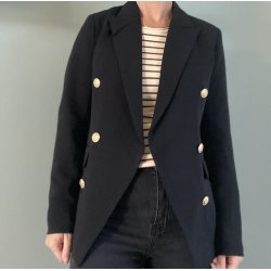 Blazer jakke sort str S-XL