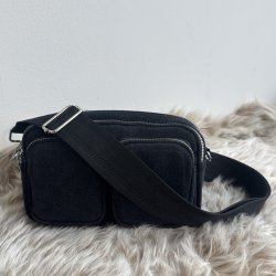 Taskerem struktur sort guld/slv