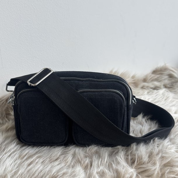 Taskerem struktur sort guld/slv