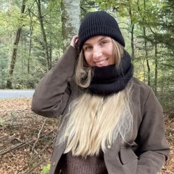 Hue &amp; haledisse st strik - uld miks