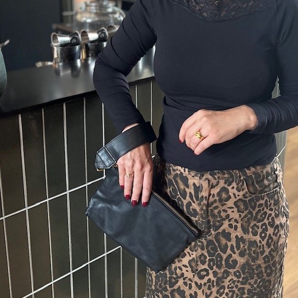 Sif Clutch lille skind