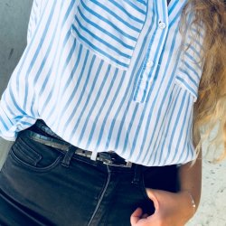 Smalt blte i sort med slv spnde lder croco