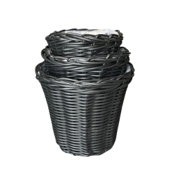Plantekurve udend�rs rattan - s�t af 3 
