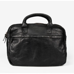 Lenox computertaske dobbelt washed skind