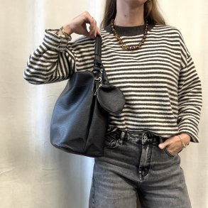 Skuldertaske med crossbody rem