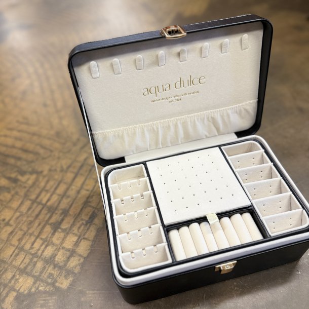 Stort smykkeskrin SORT - Aqua Dulce limited edition