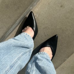 Slingback pump Freja sort Str. 36-41
