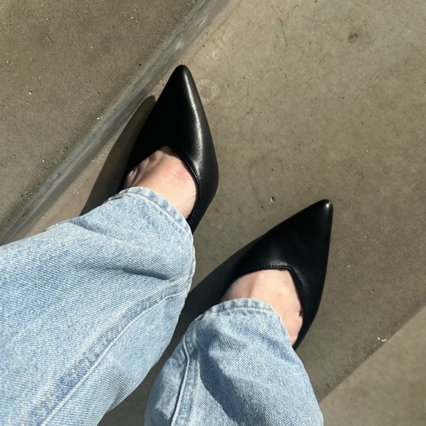 Slingback pump Freja sort Str. 36-41