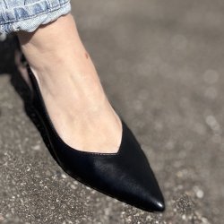 Slingback pump Freja sort Str. 36-41