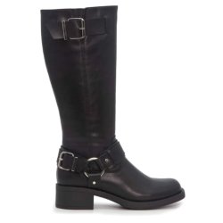 H�j st�vle sort med sp�nde biker - ruskind str 37-41