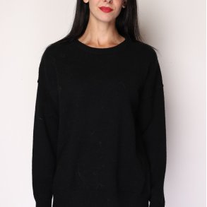 Uldsweater Med Rund Hals - str M-XL
