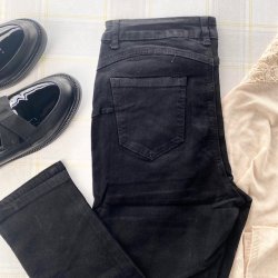  Slim fit jeans sort stretch str. M - 5XL