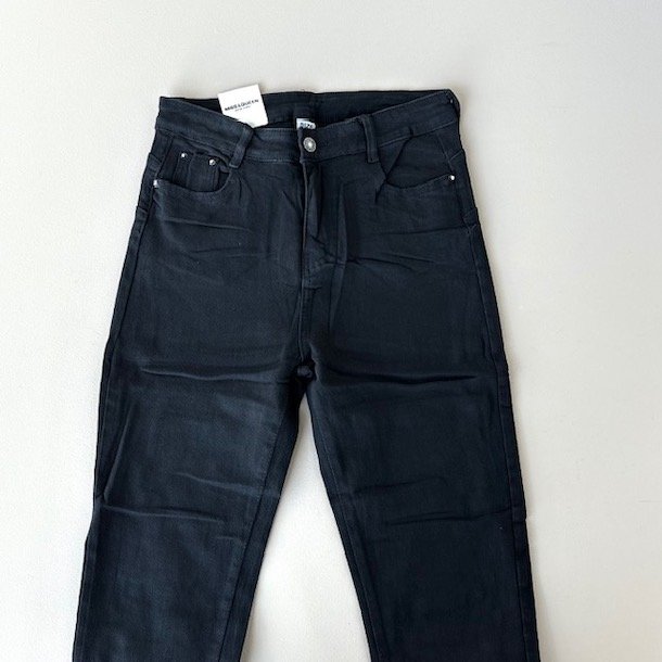 Slim fit jeans sort stretch str. L - 5xl