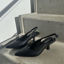 Slingback pump Freja sort Str. 36-41