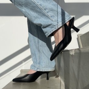 Slingback pump Freja sort Str. 36-41