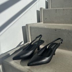 Slingback pump Freja sort Str. 36-41