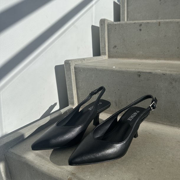 Slingback pump Freja sort Str. 36-41