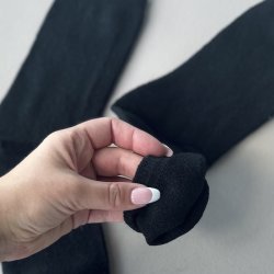 Uldstrmper sort kantfri str. 35-40