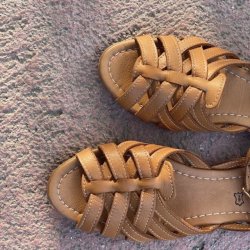 Sandal spansk cognac skind str. 36-41