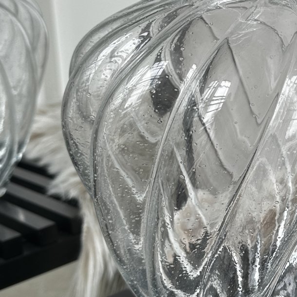 Vase H 30cm klar Glas