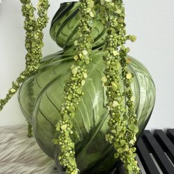 Vase H 30cm grn Glas