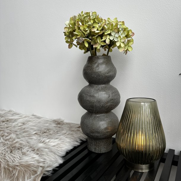 Vase gr� H 33,5 cm Keramik