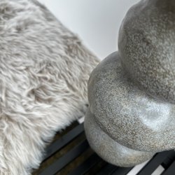 Vase gr� H 33,5 cm Keramik