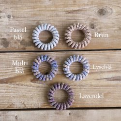 Spiral elastikker meleret farver