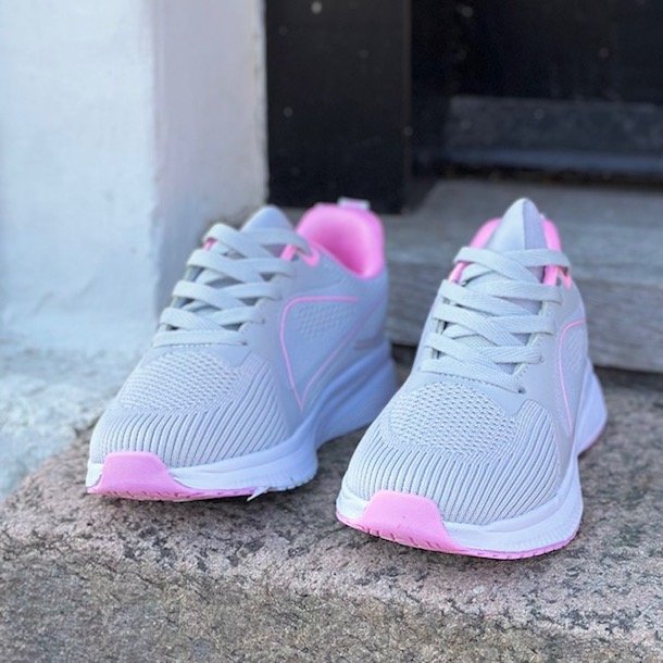 Sneakers ACTIVE Grey/pink str. 36-41