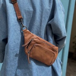 Bltetaske washed skind