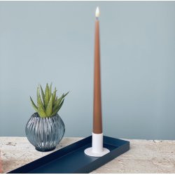 Bord lysestage til kronelys metal 