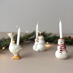 Keramik figurer til kertelys