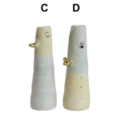 Vase ansigt med nb keramik