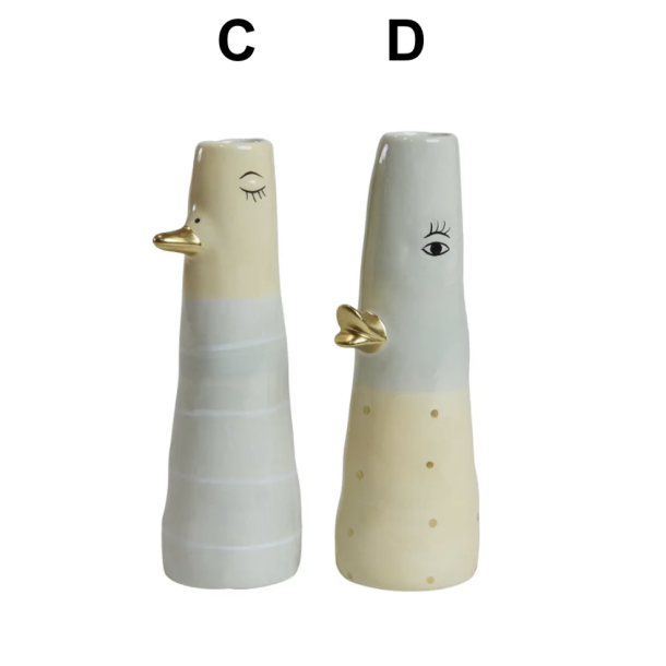 Vase ansigt med nb keramik