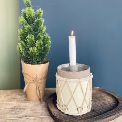 Tromme lux tr og skind stor