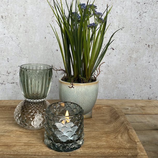 Fyrfadsstage bluegreen