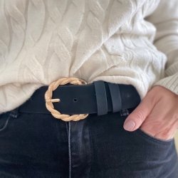 Blte med guld flet spnde