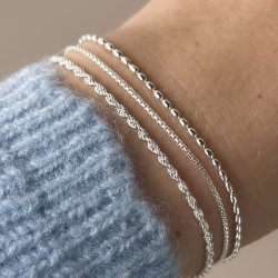 Armbnd ROUND BOX Sterling Slv