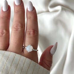 Fingerring STONE PEGGY Sterling slv