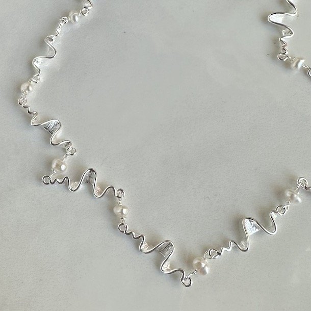 Halskde Rhumba Choker sterling slv