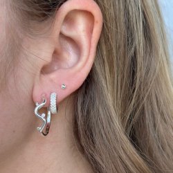 Hoops WAVY 25 mm Sterling slv