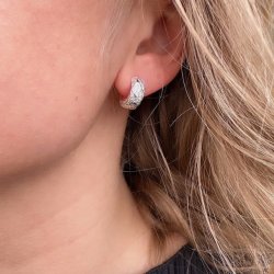 Hoops LOVE ME SMALL Sterling Slv