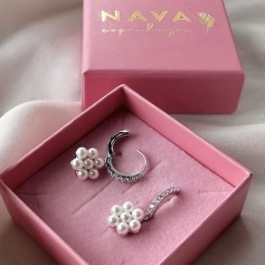 Hoops Blossom sterling slv