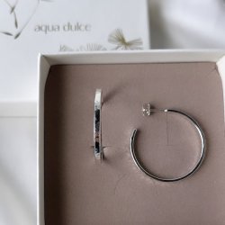 Hoops ELENA 30 mm Sterling Slv