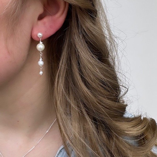 restikker GHITA SHORT PEARL Sterling Slv