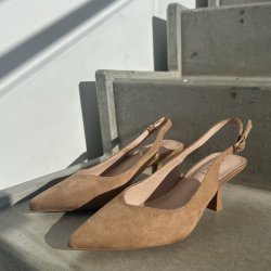 Slingback pump Freja camel Str. 36-41